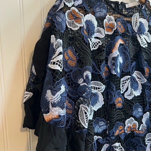 La Maison Talulah Estee Multi Lace Mini Cocktail Dress Fit & Flare large - Picture 4 of 13